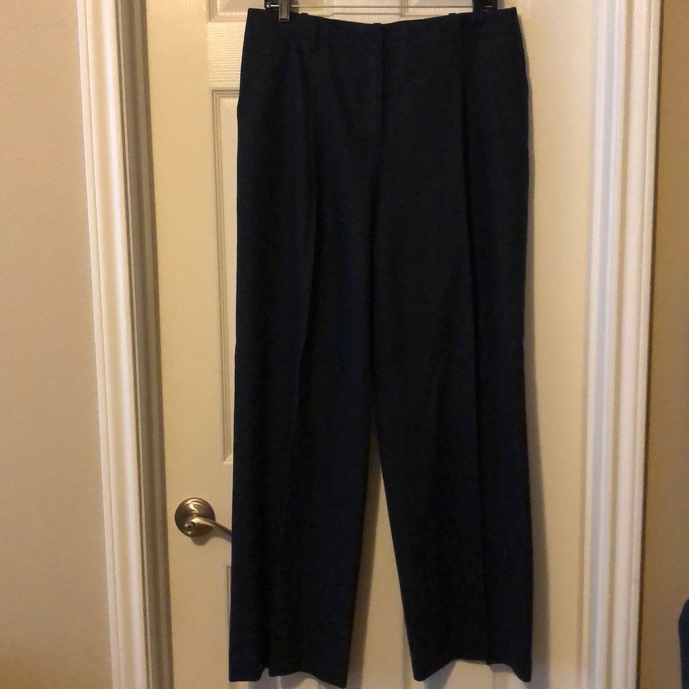 Navy wool/cashmere dress pants